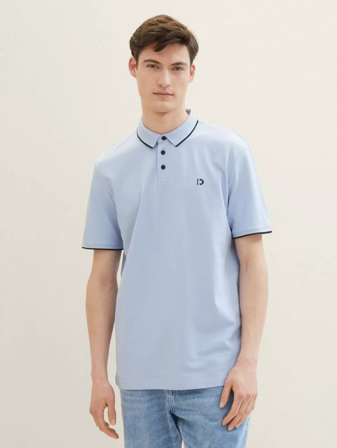 TOM TAILOR Poloshirt Poloshirt Kurzarmshirt mit Polokragen (1-tlg) günstig online kaufen