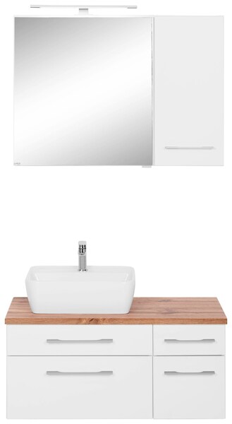 welltime Badmöbel-Set "Davos", (3 St.), Breite 50 cm, mit extra Regal günstig online kaufen