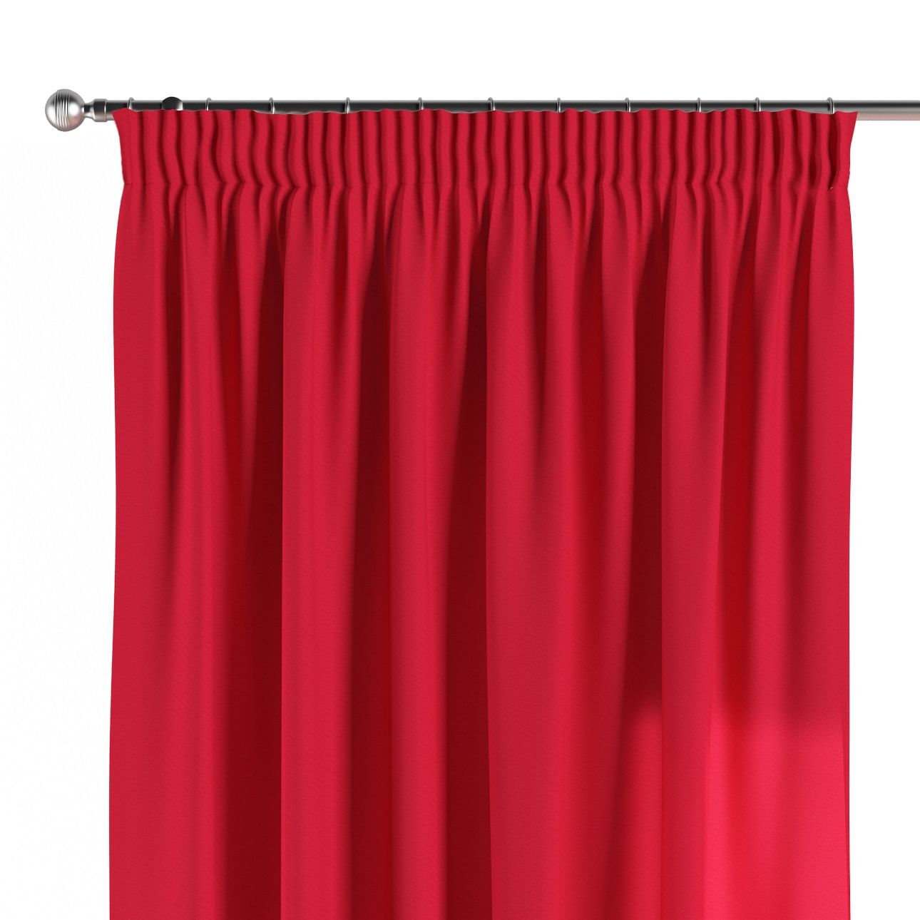 Vorhang mit Kräuselband, rot, Quadro (136-19) günstig online kaufen