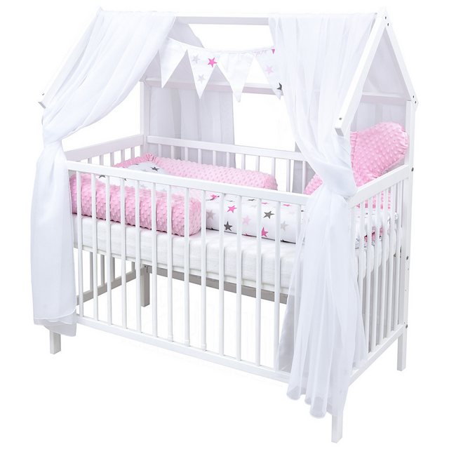 Baby-Delux Komplettbett Hausbett Babybett Schutzgitter Komplettset, 10-tlg. günstig online kaufen