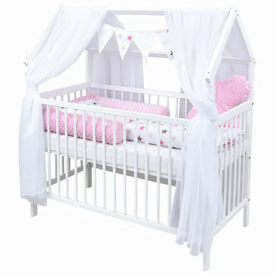 Baby-Delux Komplettbett Hausbett Babybett Schutzgitter Komplettset, 10-tlg. günstig online kaufen