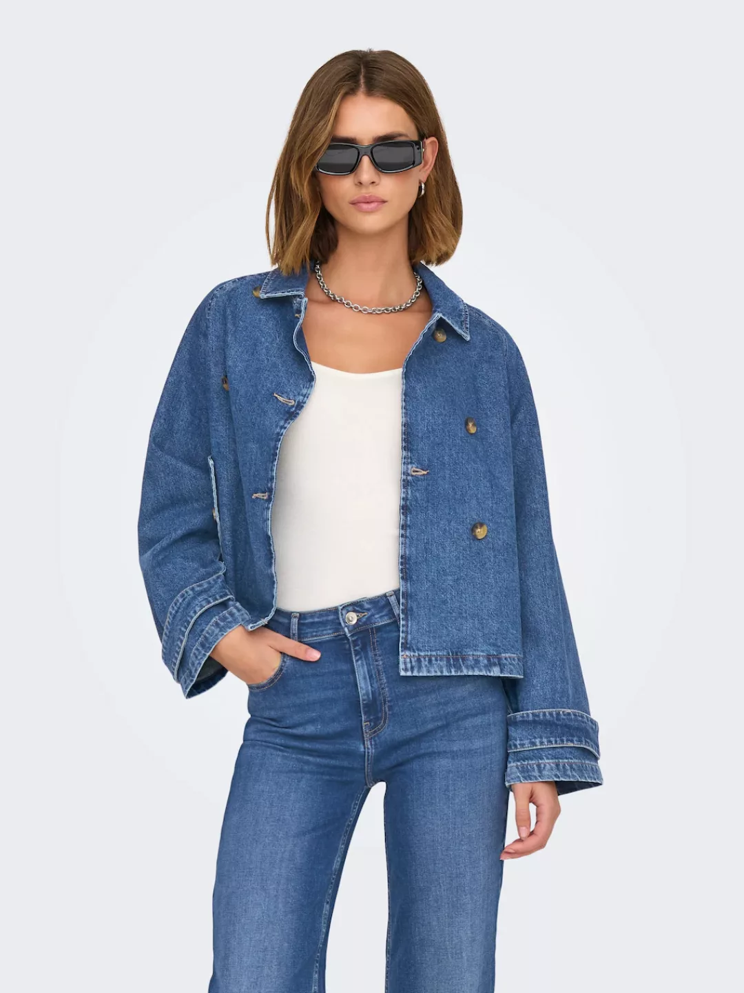 ONLY Jeansjacke "ONLAPRIL SHORT DNM TRENCH AKM" günstig online kaufen