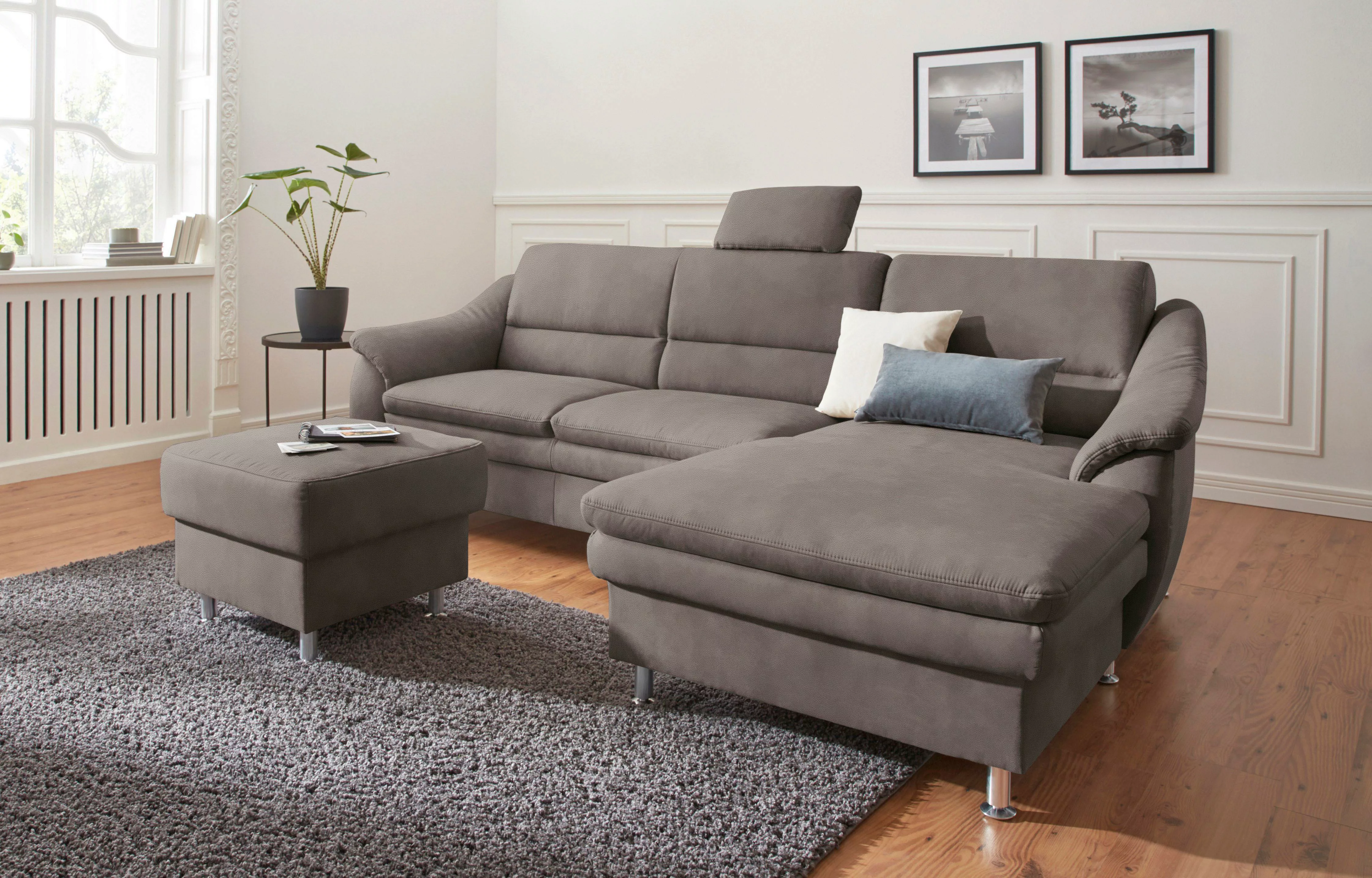 sit&more Ecksofa "Cardoso L-Form", mit Federkern, wahlweise mit Bettfunktio günstig online kaufen