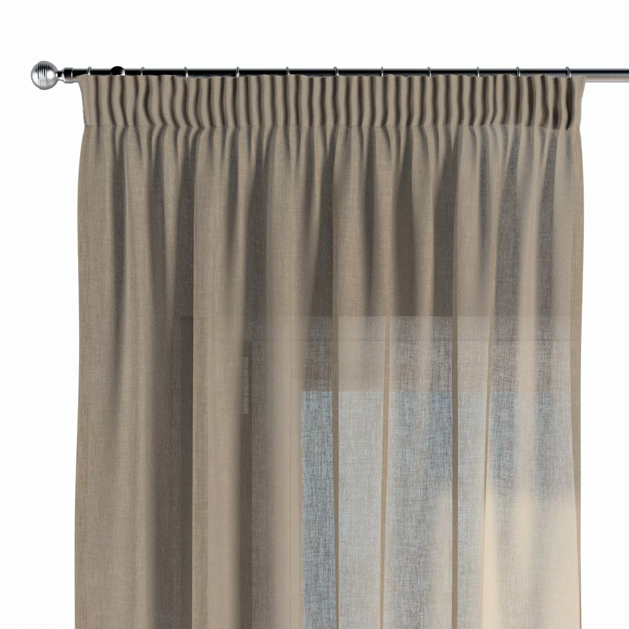 Vorhang mit Kräuselband, beige, Sensual Premium (144-40) günstig online kaufen