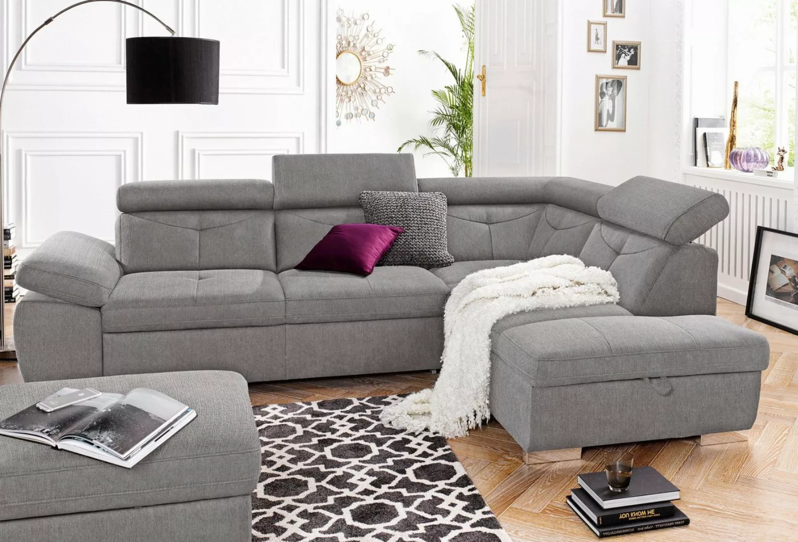 exxpo - sofa fashion Ecksofa »Spring, super bequem und komfortabel mit Armt günstig online kaufen