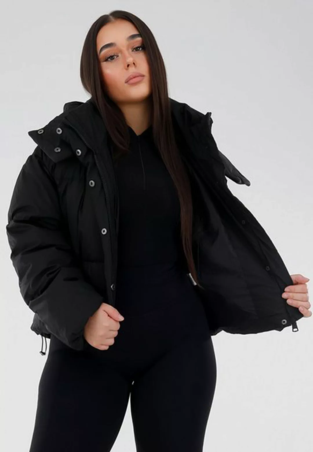 YC Fashion & Style Steppjacke Steppjacke – Winterjacke mit Kapuze Basic günstig online kaufen