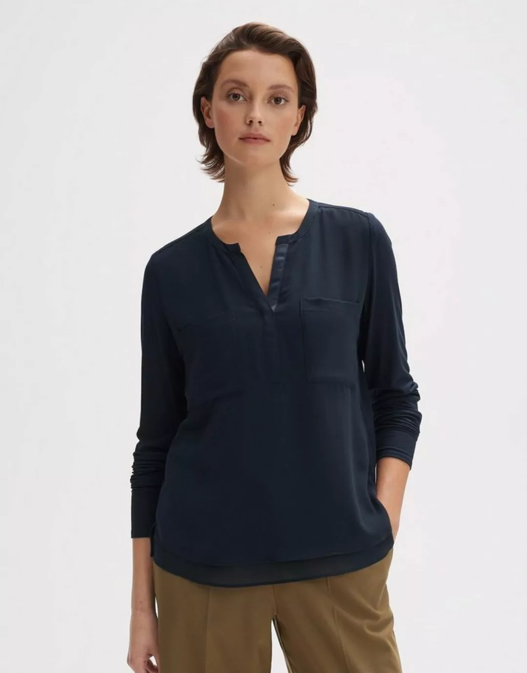 OPUS Shirtbluse Forano lockere Passform Chiffon günstig online kaufen