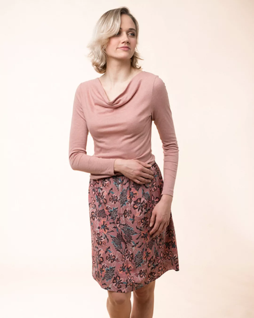 Rock Mit Blumenprint Aus Viskose "Fleur Skirt" günstig online kaufen