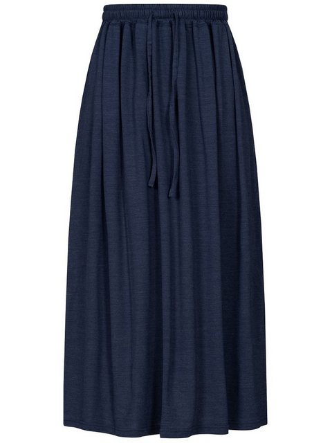 SUPER.NATURAL Maxirock Merino Rock W LONG SKIRT bequemer Merino-Materialmix günstig online kaufen