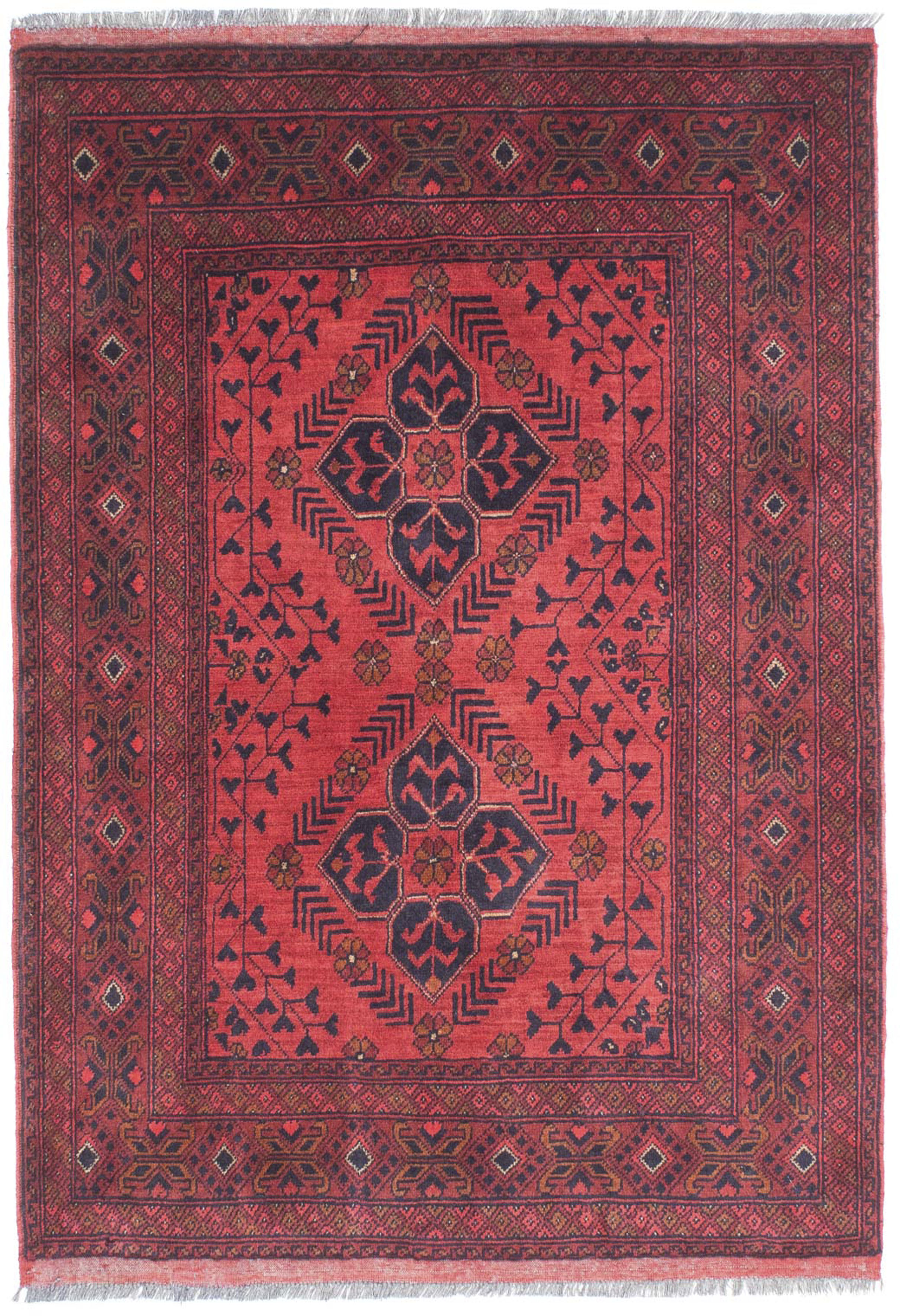 morgenland Orientteppich »Afghan - Kunduz - 146 x 104 cm - dunkelrot«, rech günstig online kaufen