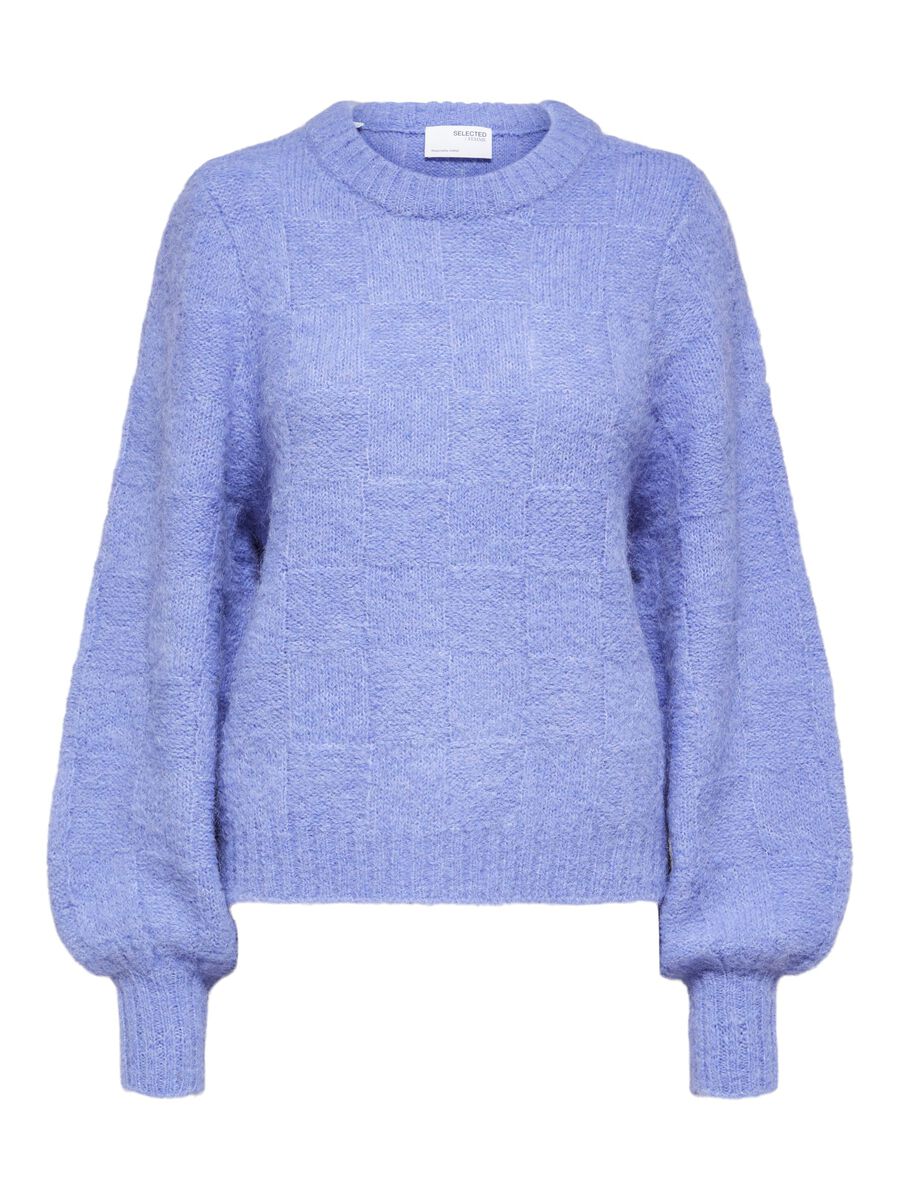 SELECTED Ballonärmel Pullover Damen Violett günstig online kaufen