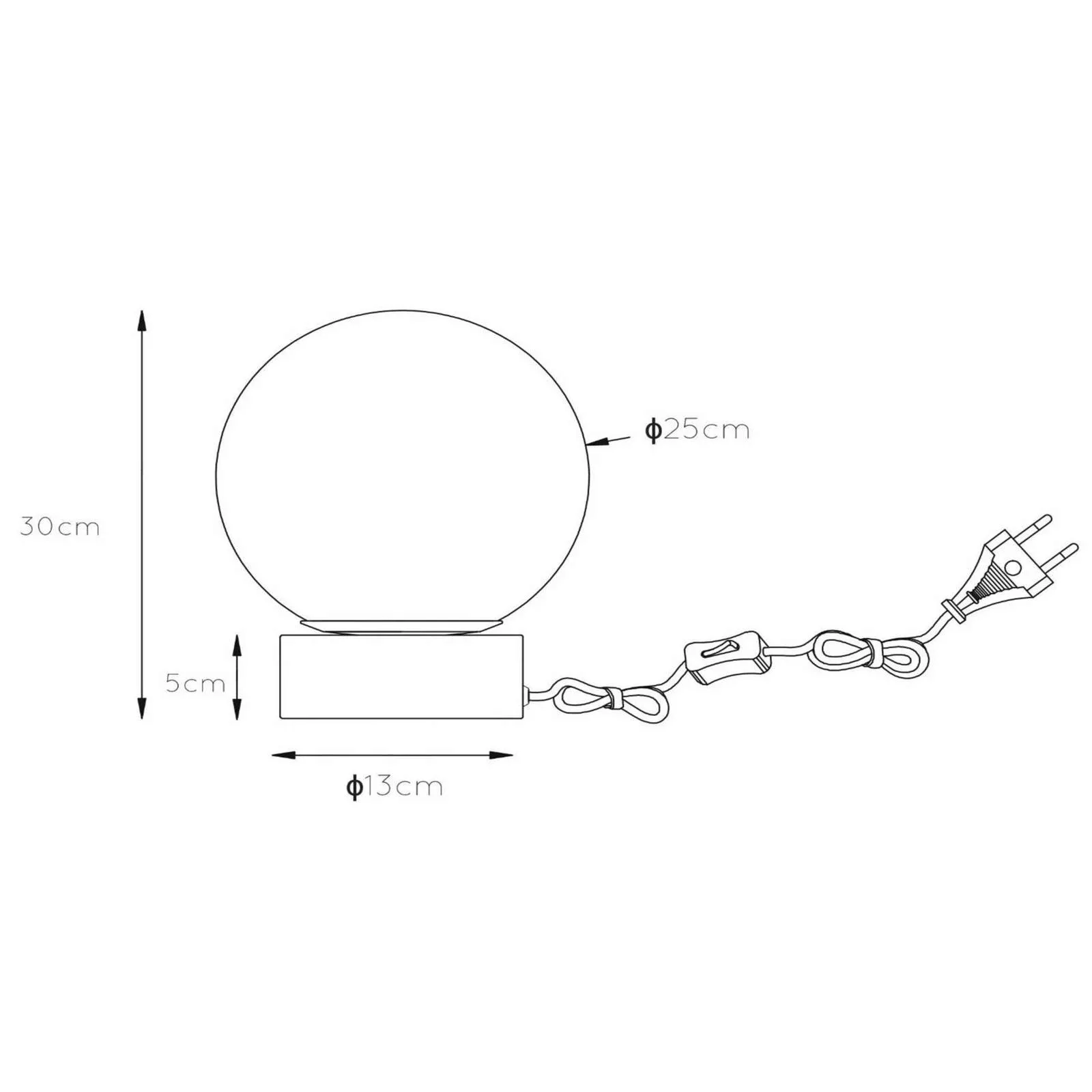 Tischleuchte Jorit in Grau E27 250mm günstig online kaufen