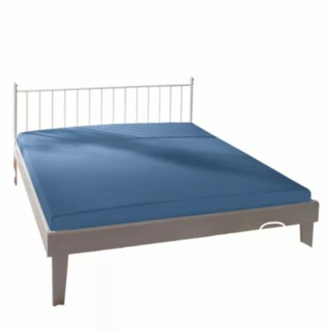 bassetti Spannbettlaken Single-Jersey blau Gr. 180-200 x 200-220 günstig online kaufen