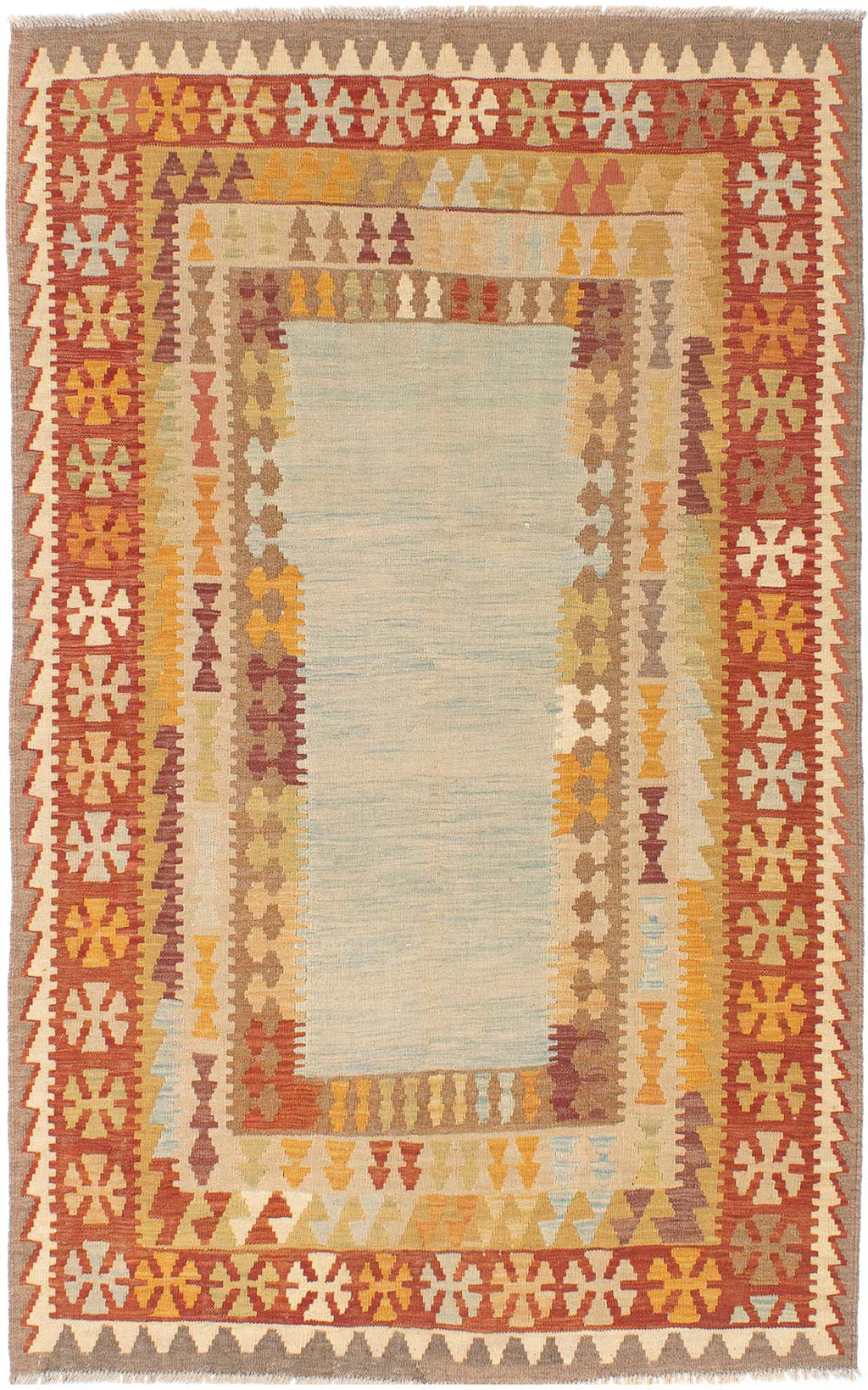 morgenland Wollteppich »Kelim - Oriental - 192 x 143 cm - mehrfarbig«, rech günstig online kaufen