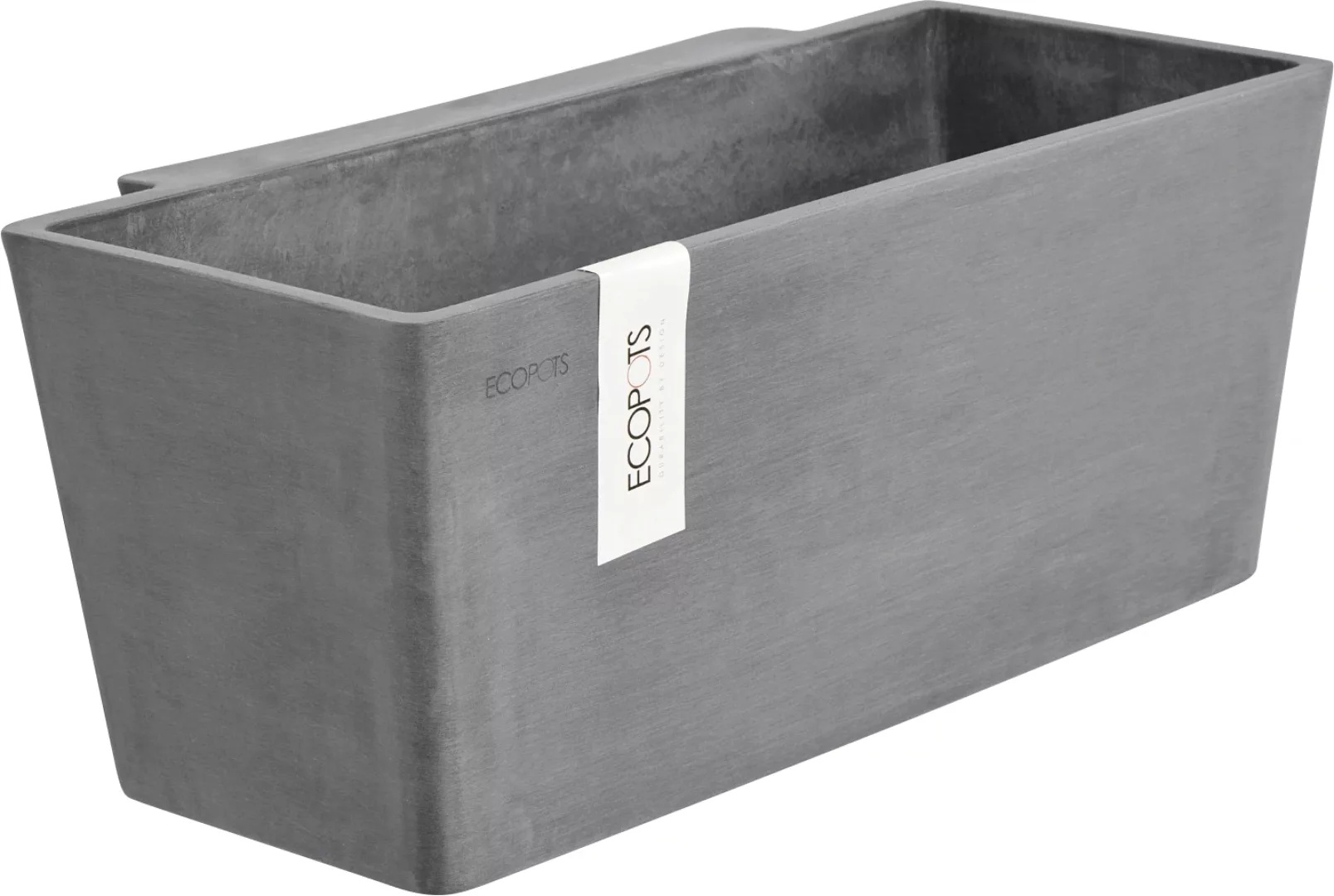 Ecopots Pflanztopf Manhattan Wall M Grau 35 cm x 17,4 cm x 15 cm günstig online kaufen