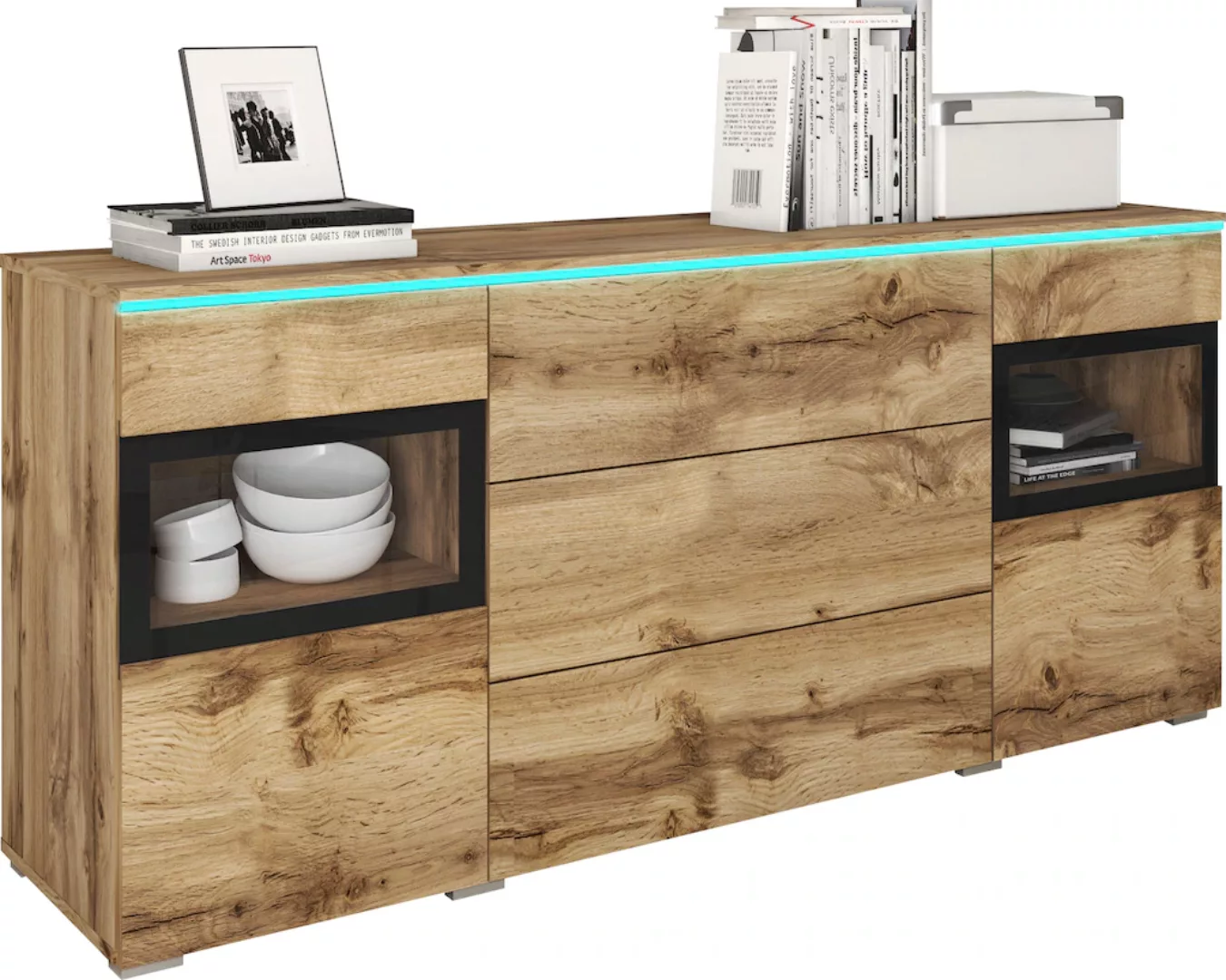 INOSIGN Sideboard "VERA", moderne grifflose Kommode Breite 150 cm, Einlegeb günstig online kaufen