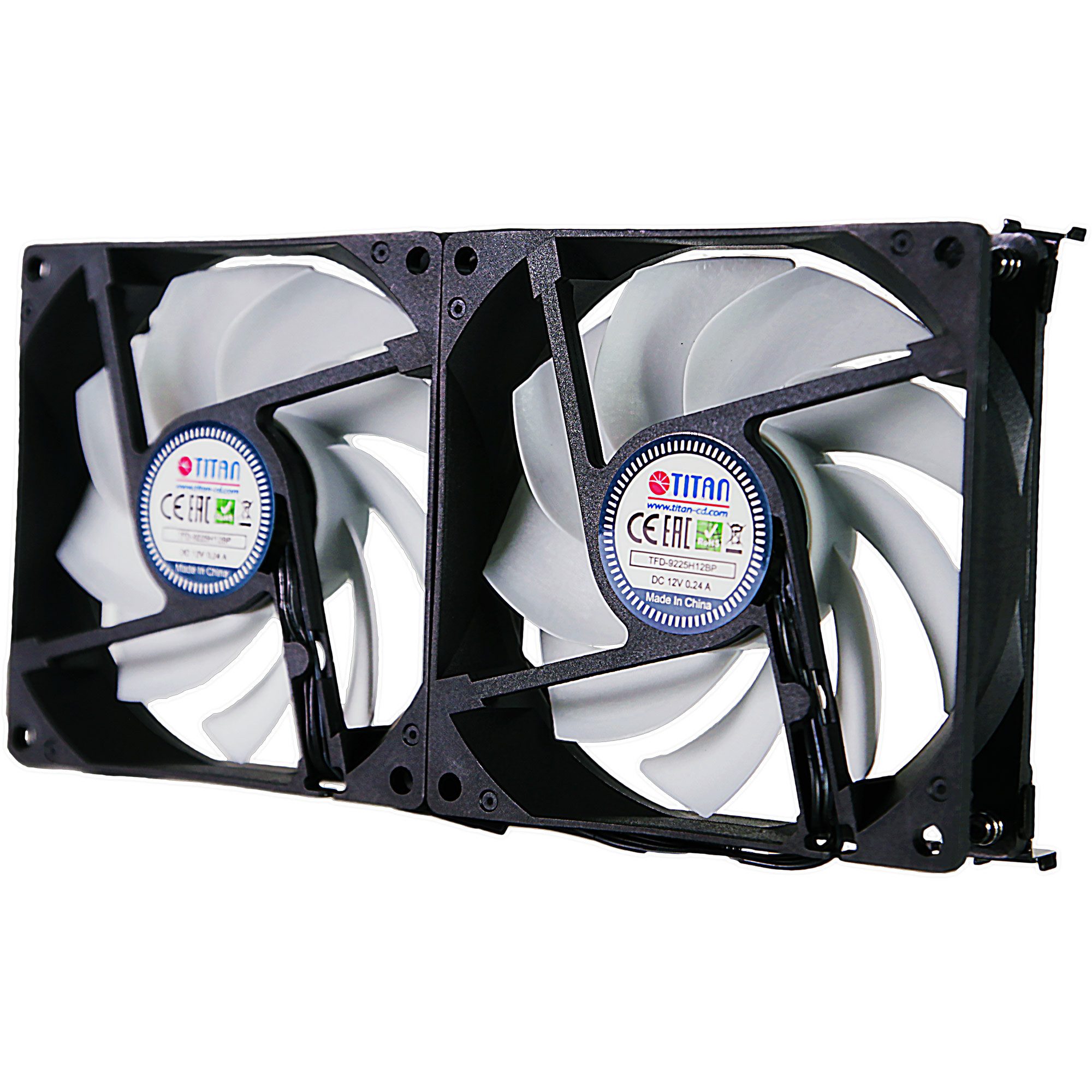 TITAN® Lüftungsschieber TTC-SC22(A)/V2+ Kühlschrank-Doppellüfter 92x25mm I günstig online kaufen