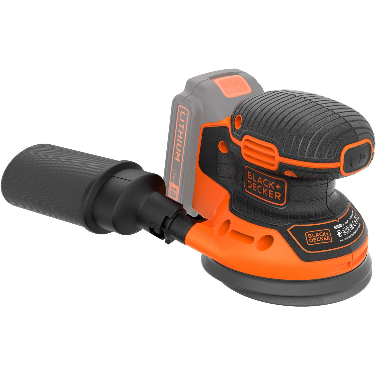 Black+Decker Akku-Exzenterschleifer BDCROS18N 18 V / 1,5 Ah günstig online kaufen