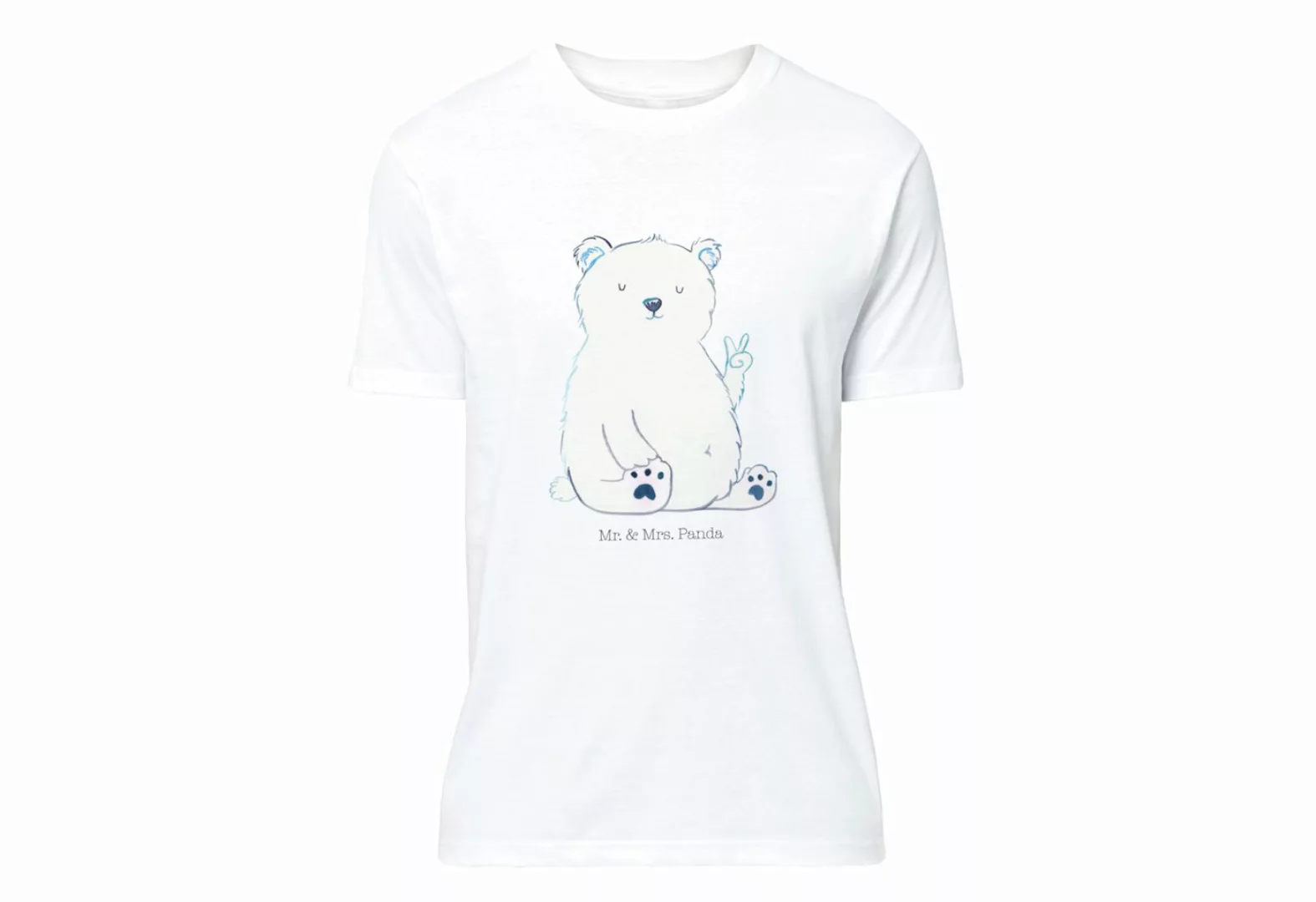 Mr. & Mrs. Panda T-Shirt Eisbär Faul - Weiß - Geschenk, Party, Junggesellen günstig online kaufen