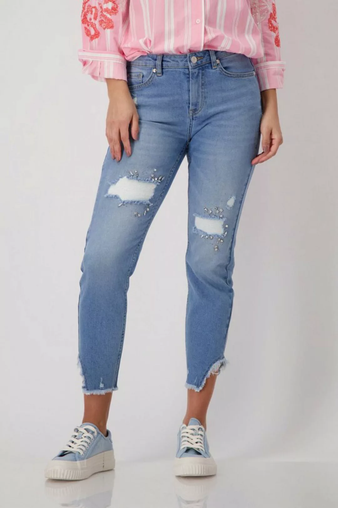 Regular Fit-7/8-Jeans Monari denim günstig online kaufen
