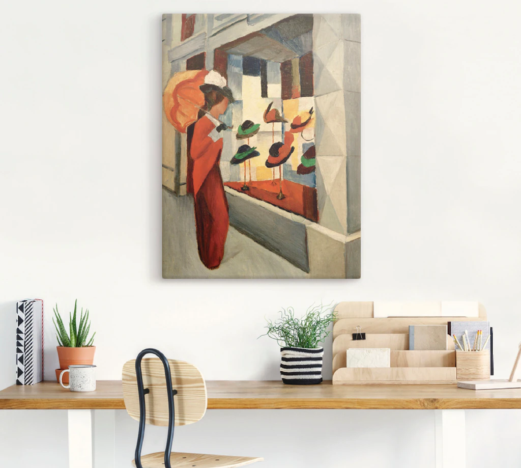 Artland Wandbild »Hutladen«, Mode, (1 St.), als Leinwandbild, Poster in ver günstig online kaufen