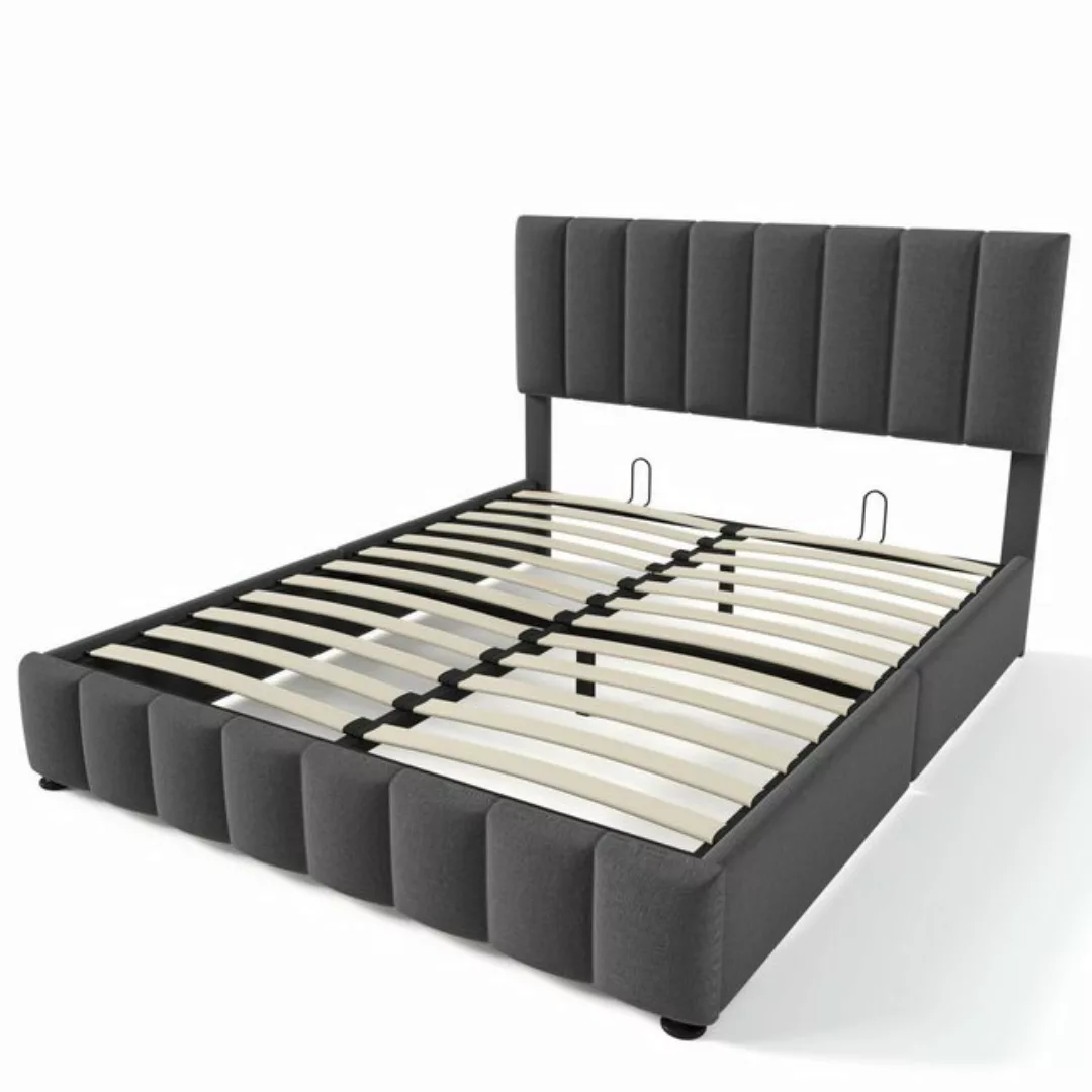 BlingBin Polsterbett Hydraulisch Doppelbett (1-tlg., Bett mit Lattenrost au günstig online kaufen