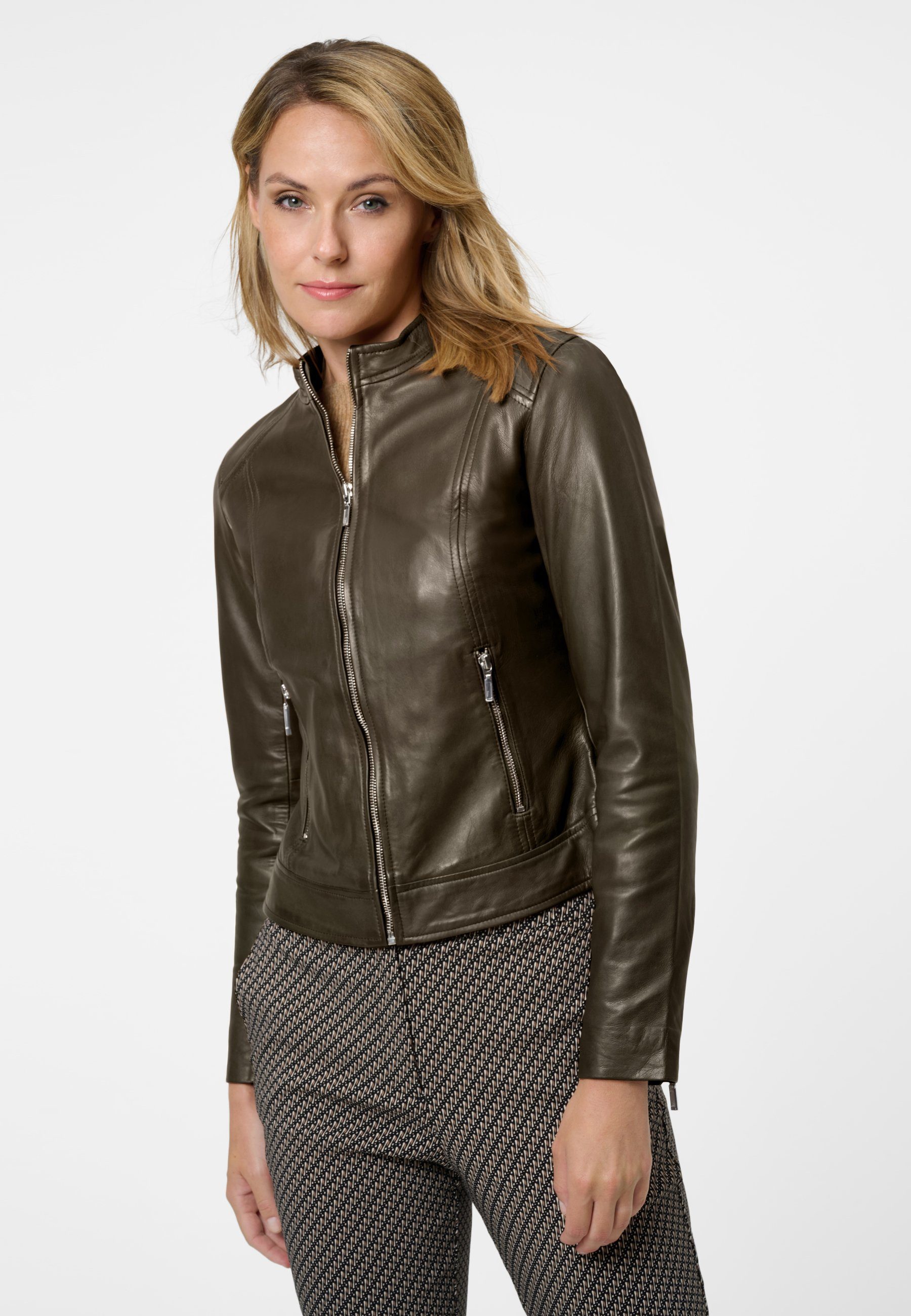 RICANO Lederjacke Ciara Hochwertiges Lamm-Nappa-Leder günstig online kaufen