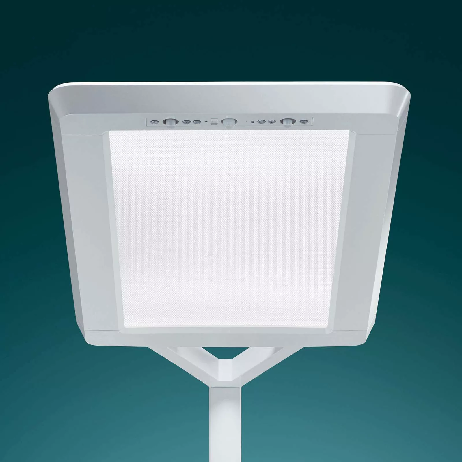 LED-Stehlampe Yara.single 4.000K, BT, LTX, silber günstig online kaufen