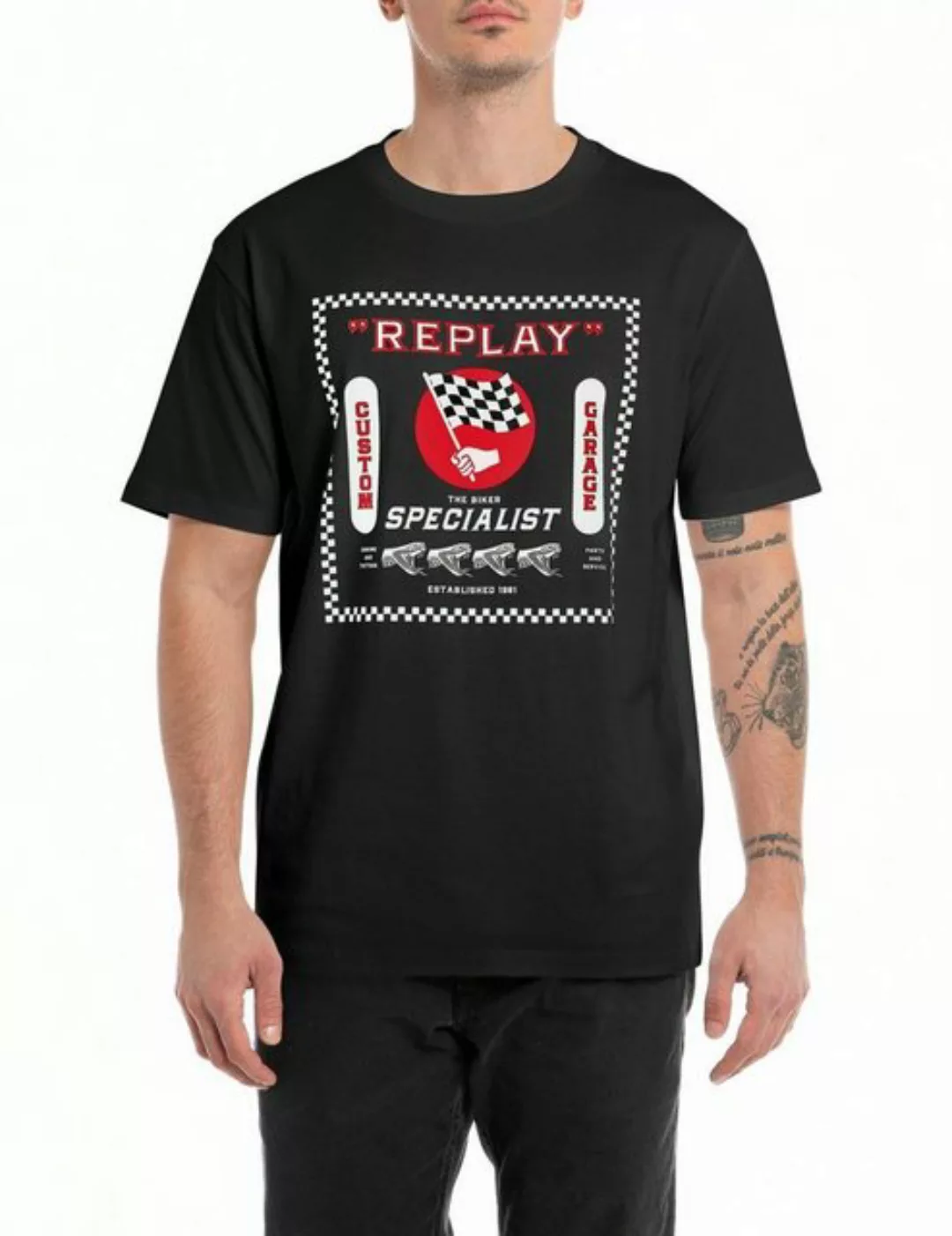 Replay Print-Shirt günstig online kaufen