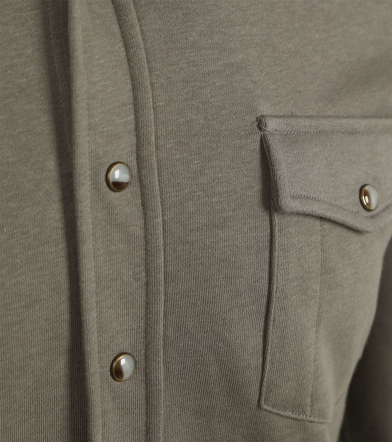 Profuomo Overshirt Western Jersey Olivgrün - Größe M günstig online kaufen