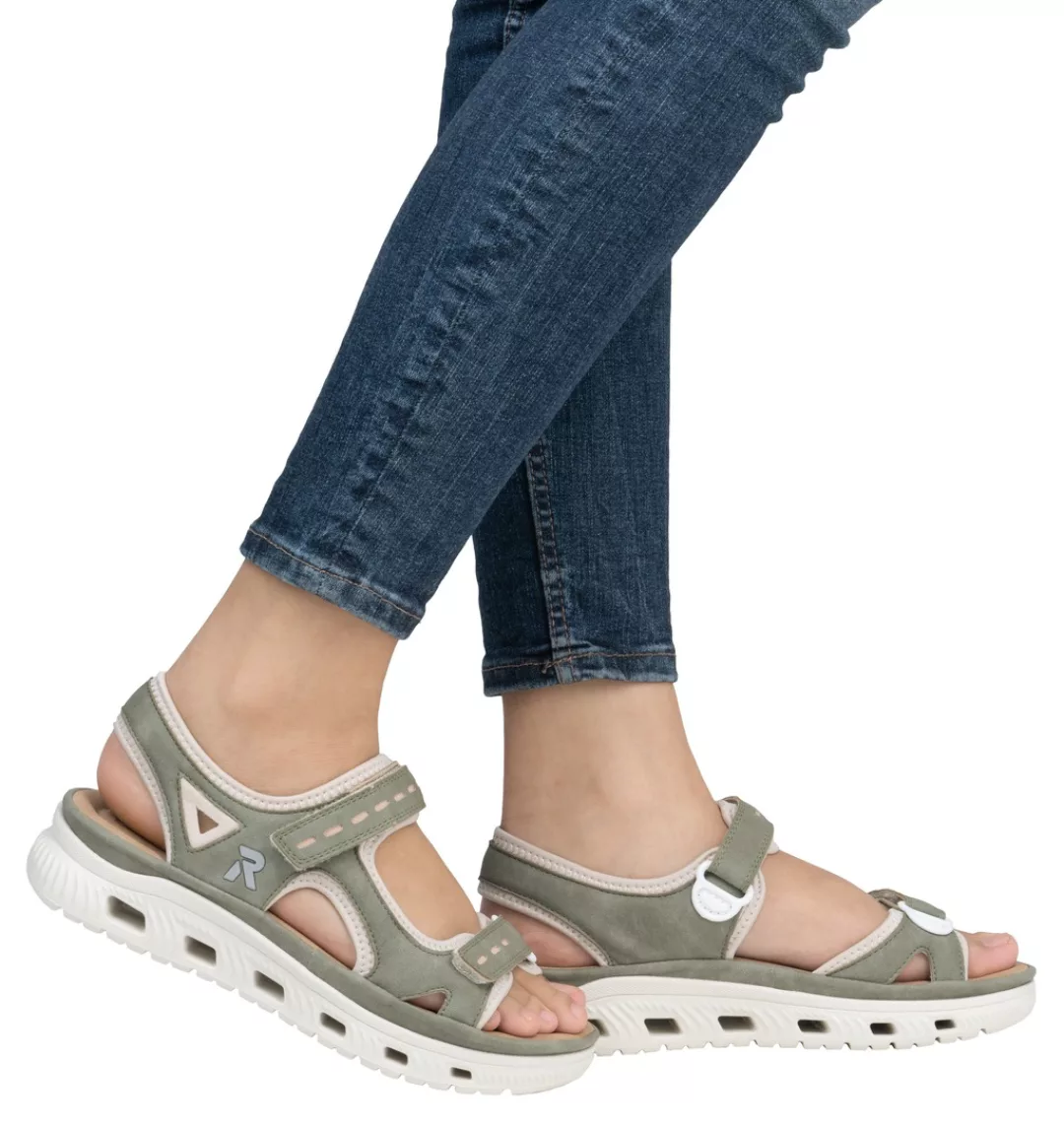 RIEKER Sport Sandale "Outdoorsandale", Sommerschuh, Sandalette, Plateauabsa günstig online kaufen