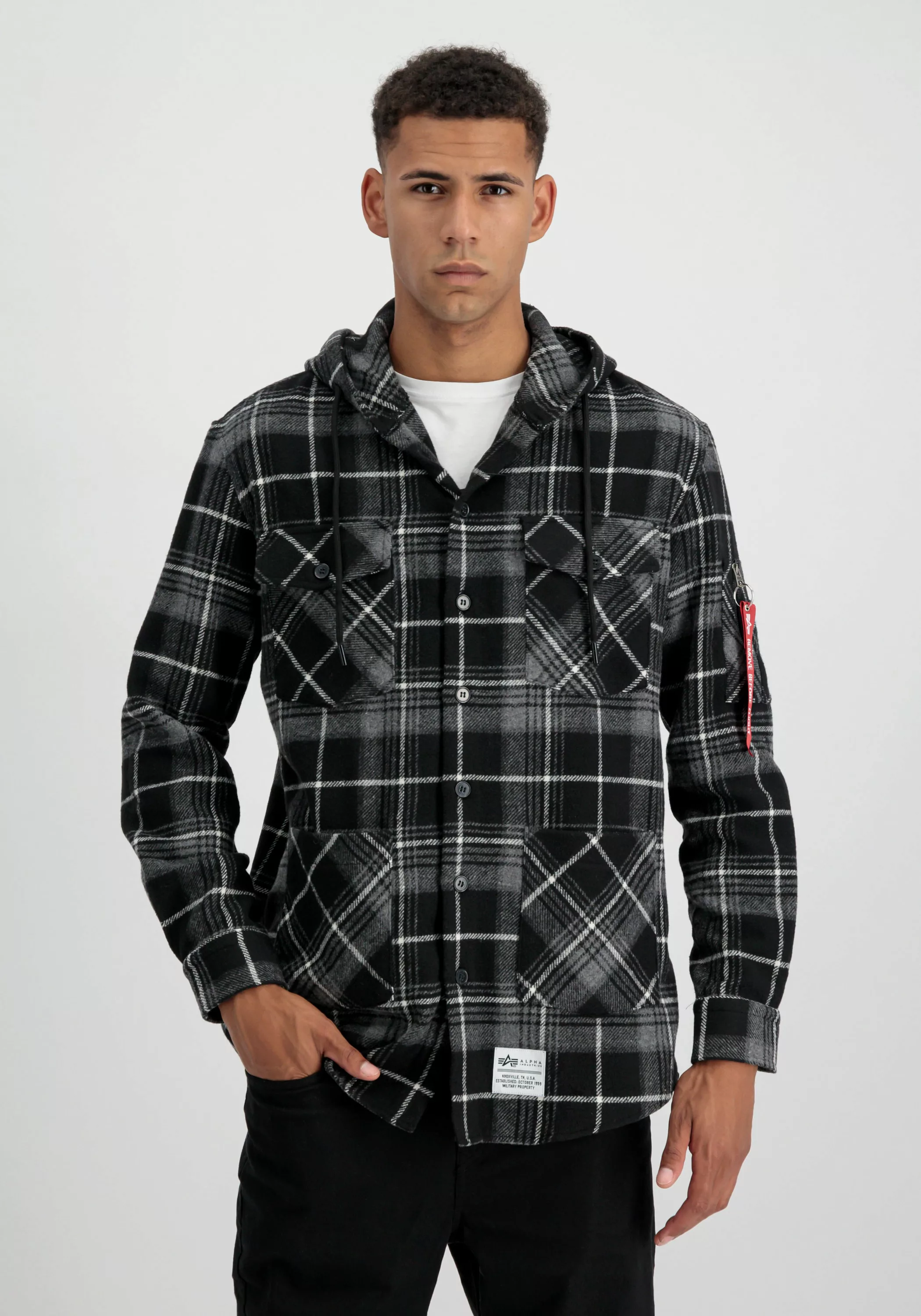 Alpha Industries Hoodie "Alpha Industries Men - Shirts Flannel Hoodie Shirt günstig online kaufen