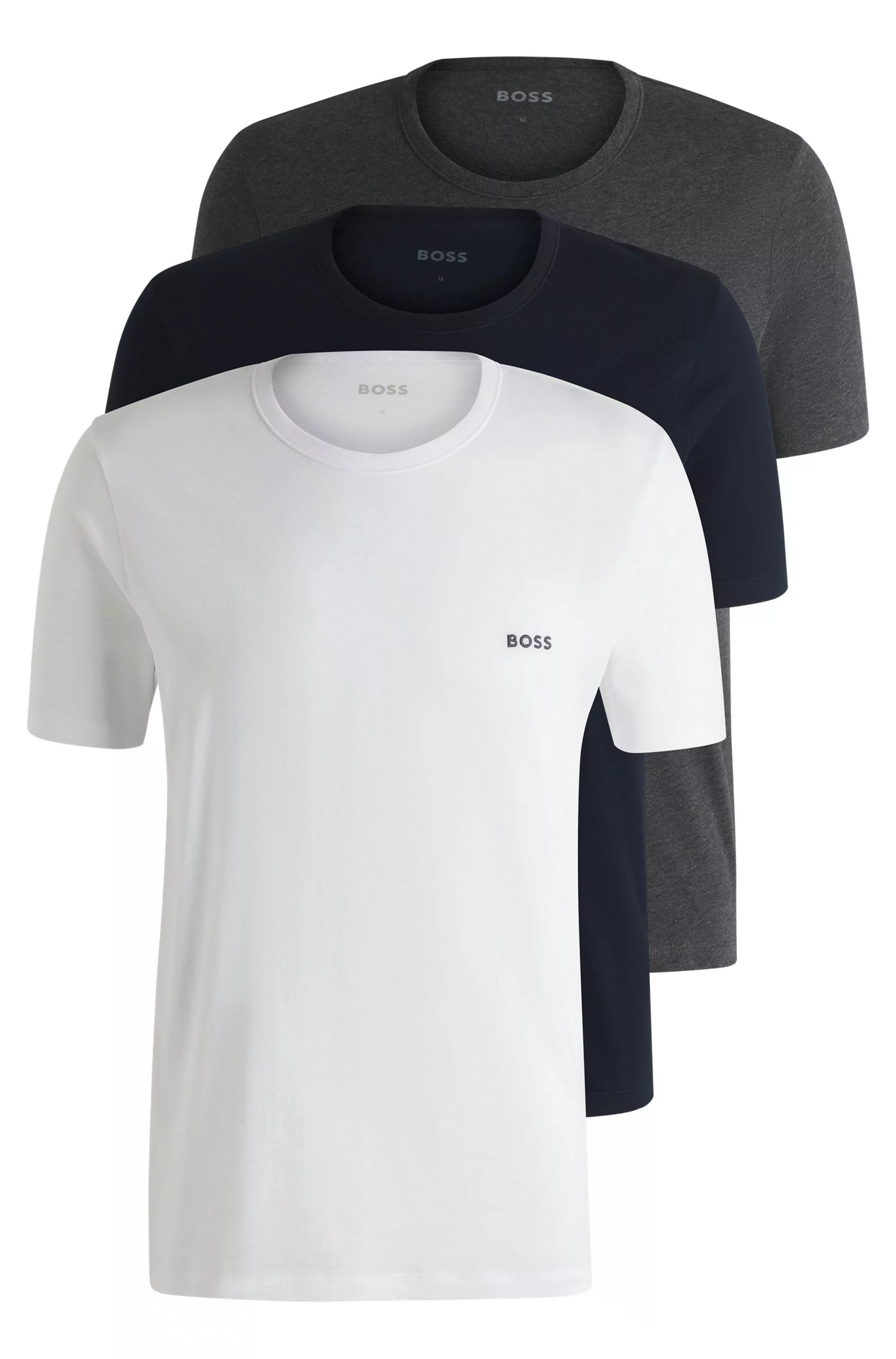 BOSS T-Shirt "Rundhals BOSS ONE x David Beckham", (Packung, 3 tlg., 3er-Pac günstig online kaufen