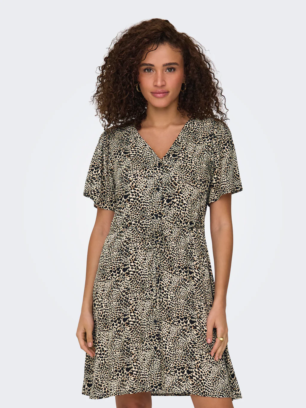 ONLY Minikleid "ONLEVIDA S/S SHORT DRESS WVN NOOS", Sommerkleid günstig online kaufen