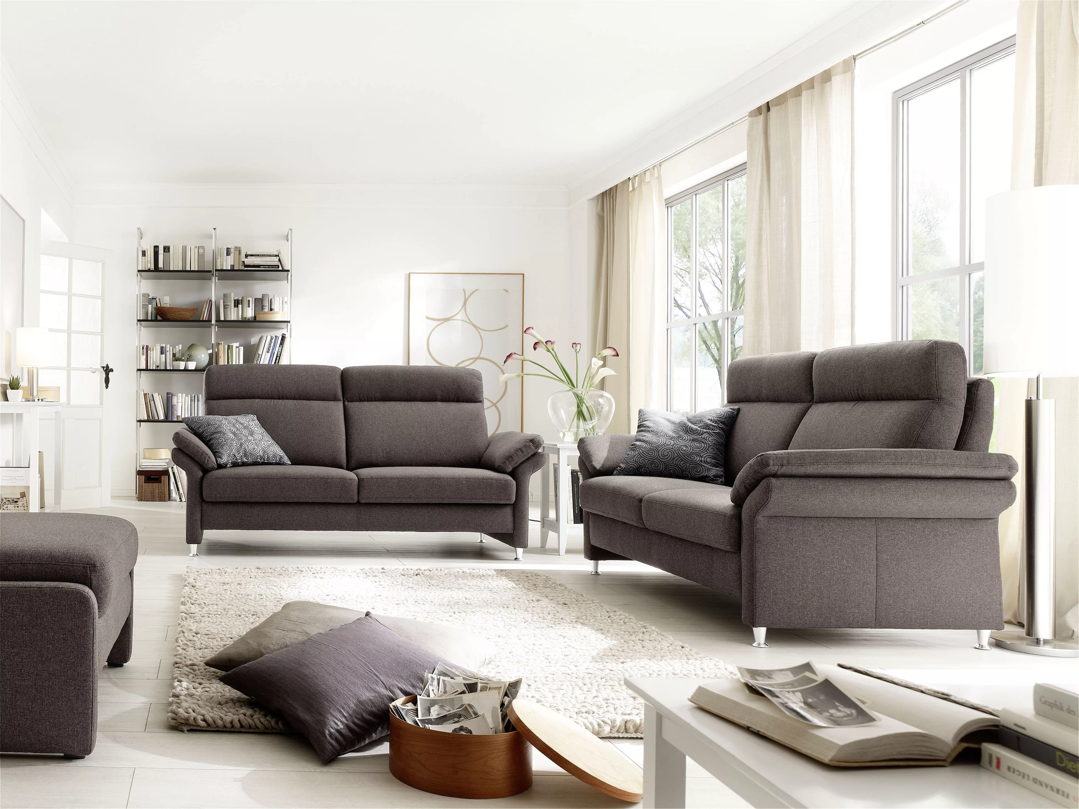 Home affaire Polstergarnitur Mailand, Set: 3-Sitzer, 2-Sitzer und Sessel, w günstig online kaufen