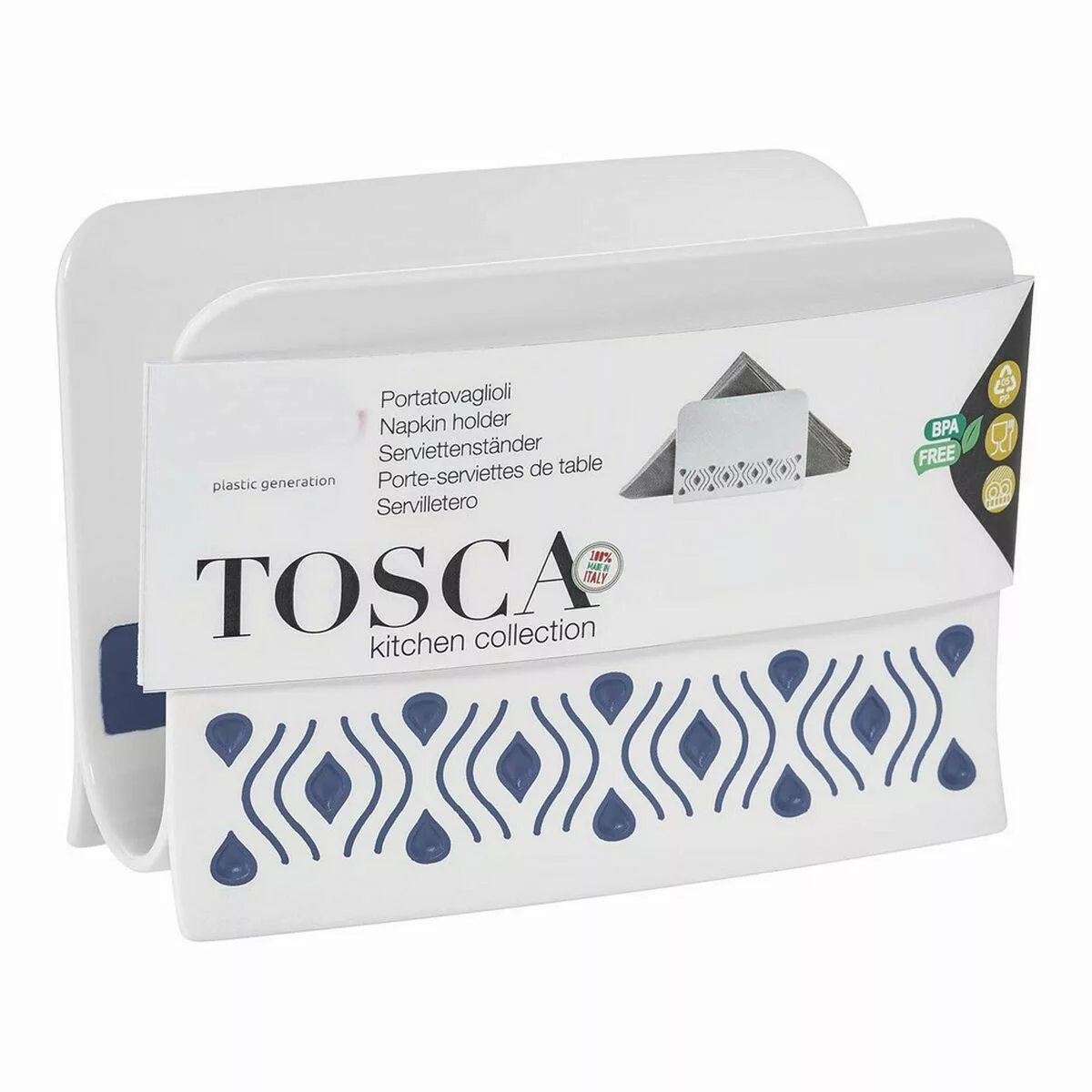 Serviettenring Tosca Blau Kunststoff günstig online kaufen