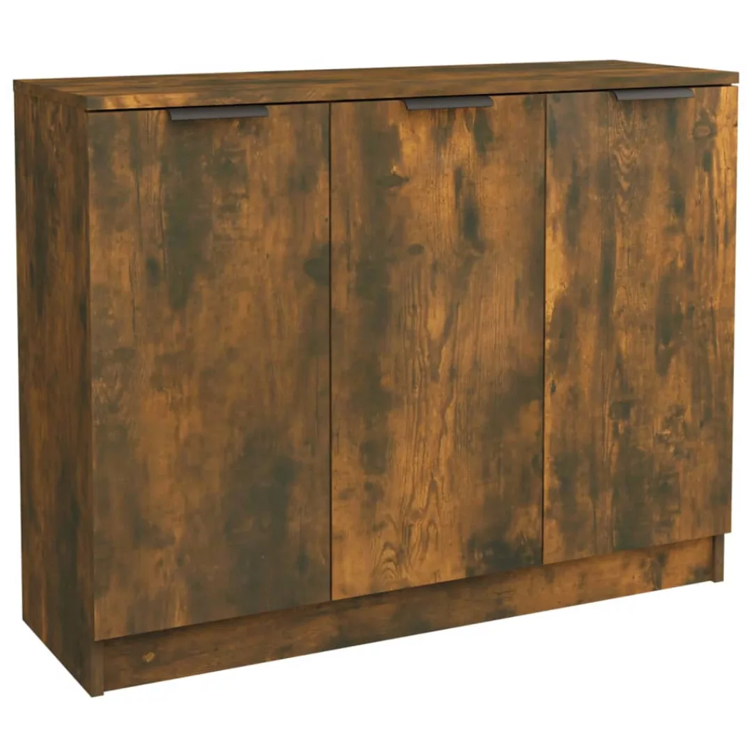 Vidaxl Sideboard Räuchereiche 90,5x30x70 Cm Holzwerkstoff günstig online kaufen