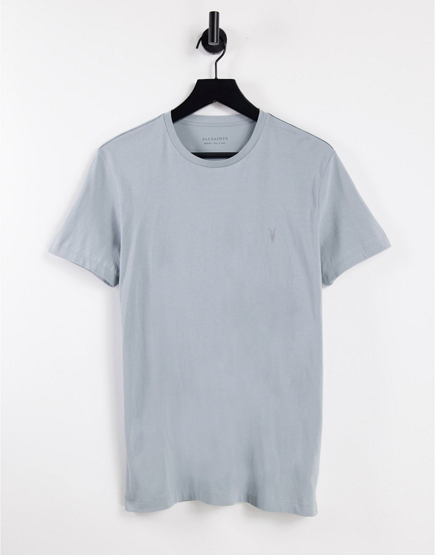 AllSaints – Tonic – T-Shirt in Blau günstig online kaufen