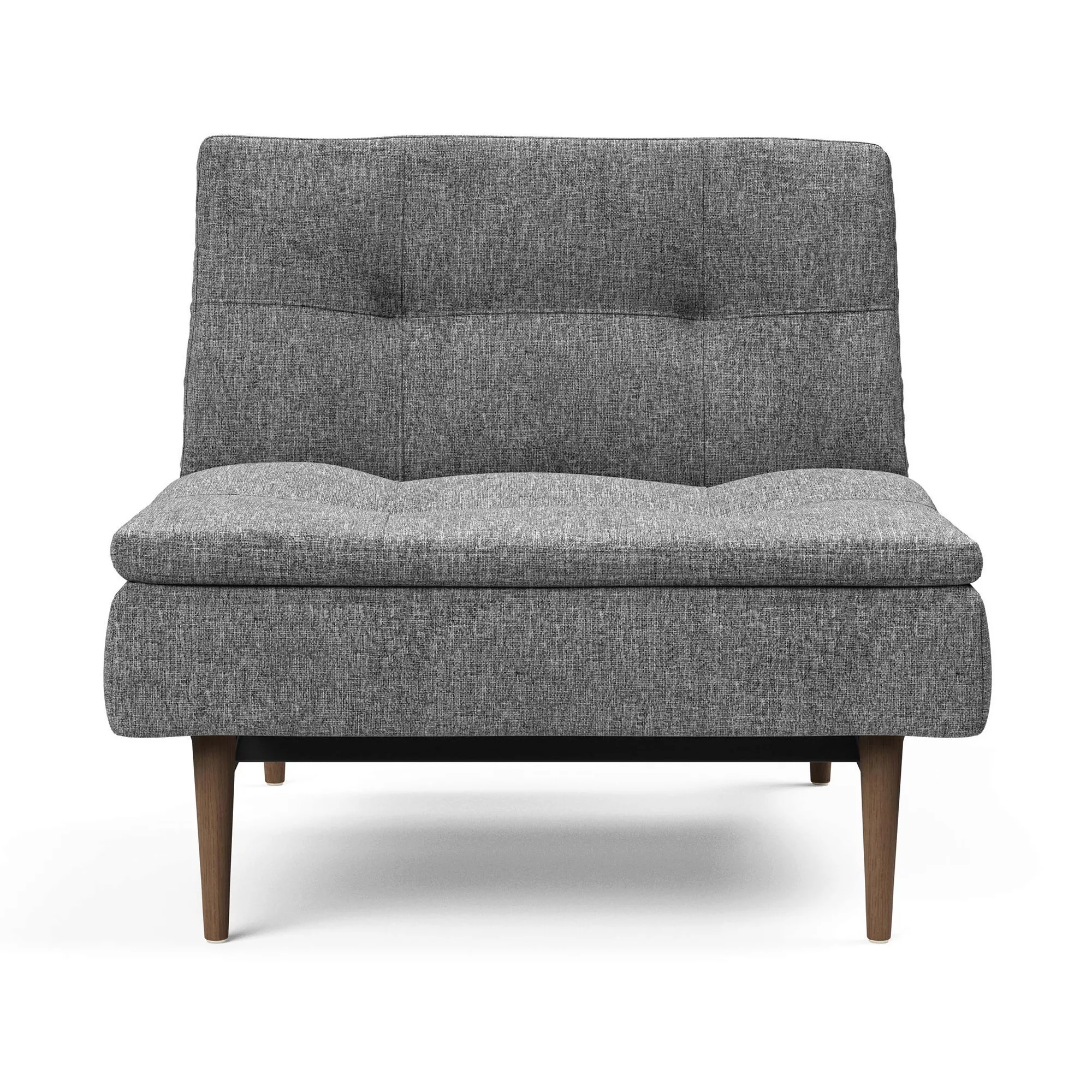 Innovation - Dublexo Styletto Sessel Holz dunkel - dunkelgrau/Stoff 563 Twi günstig online kaufen