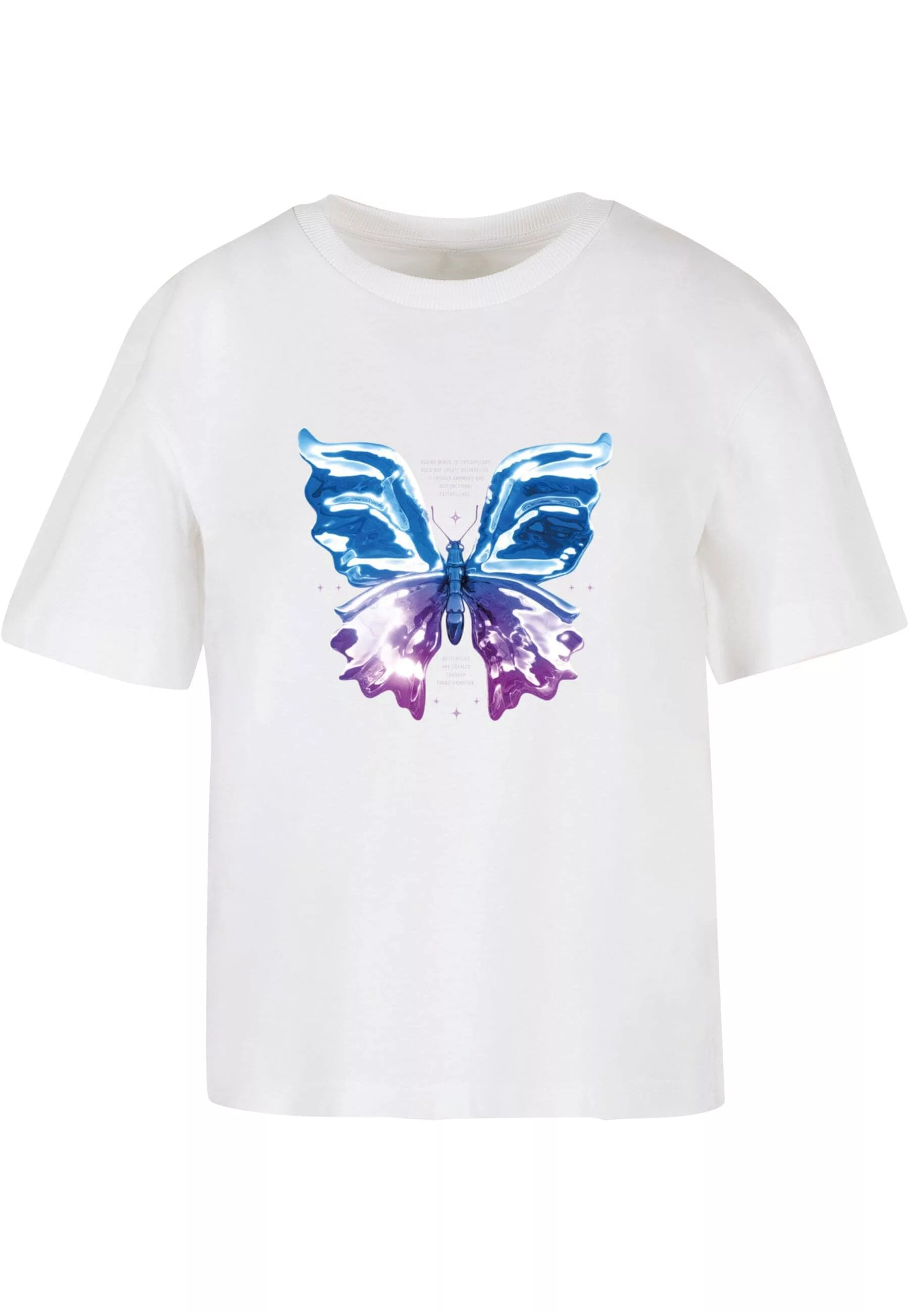 Miss Tee T-Shirt "Miss Tee Damen Chromed Butterfly Tee", (1 tlg.) günstig online kaufen