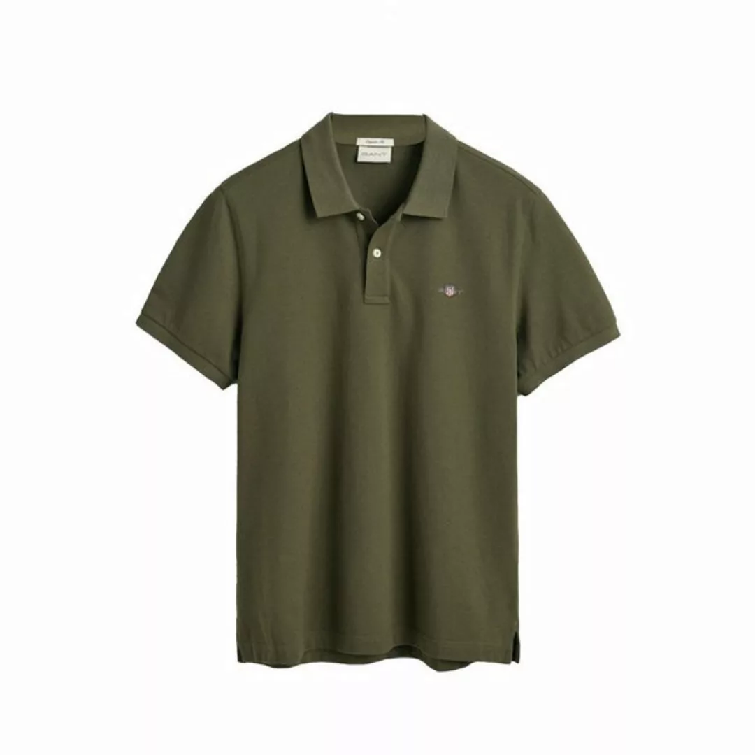 Gant Contrast Piqué Poloshirt Navy - Größe XL günstig online kaufen