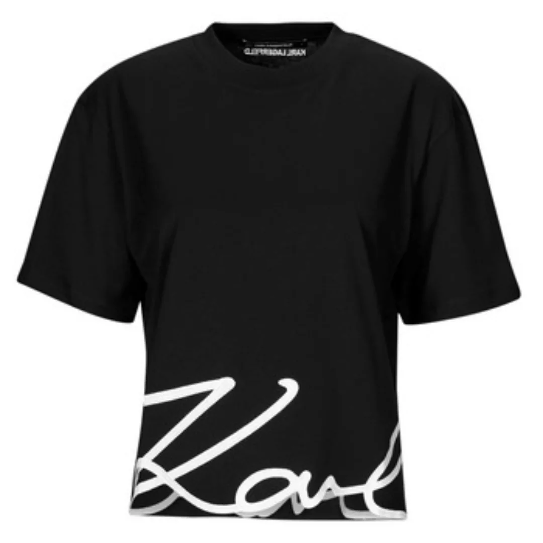 Karl Lagerfeld  T-Shirt KARL SIGNATURE HEM T-SHIRT günstig online kaufen