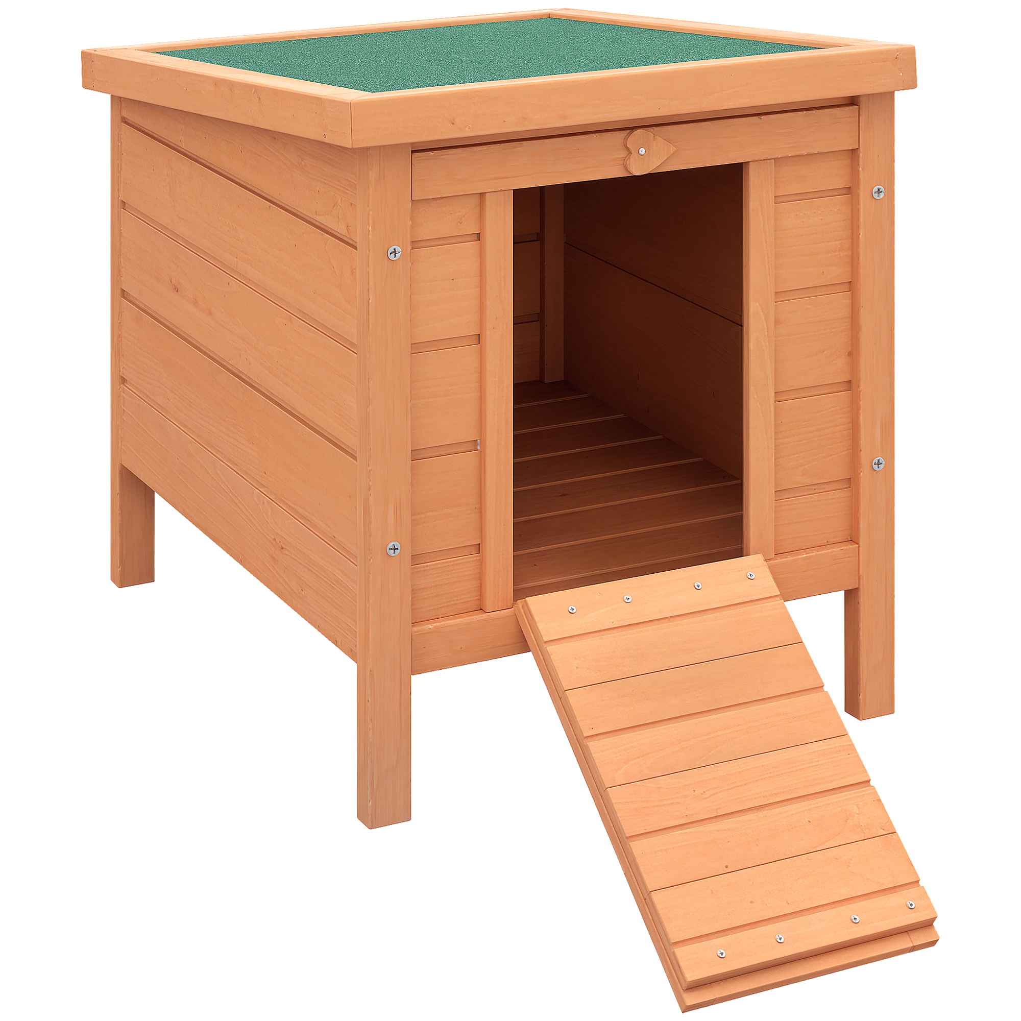 PawHut Kleintierstall Kleintierkäfig 51x42x43 cm mit aufklappbarem Asphaltd günstig online kaufen