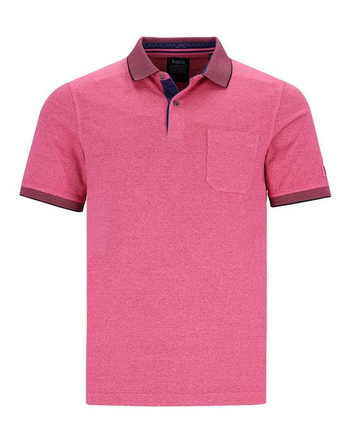 Hajo Poloshirt Jacquard-Poloshirt in Jaspe-Garn günstig online kaufen