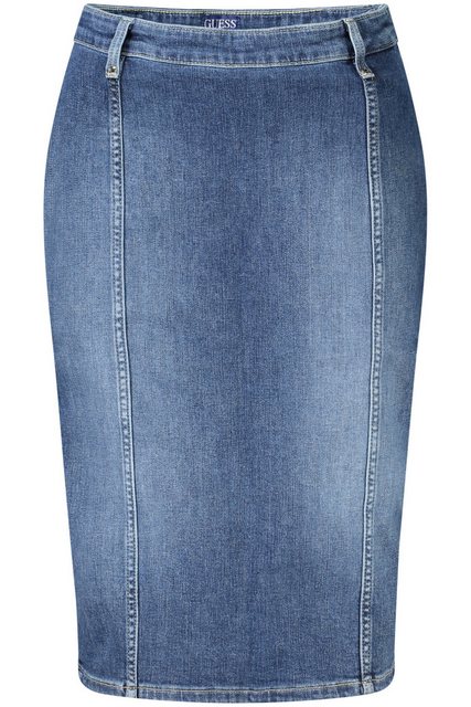 GUESS JEANS Jerseyrock Lange Damen-Jeansrock Blau: Verwaschen, Reißverschlu günstig online kaufen