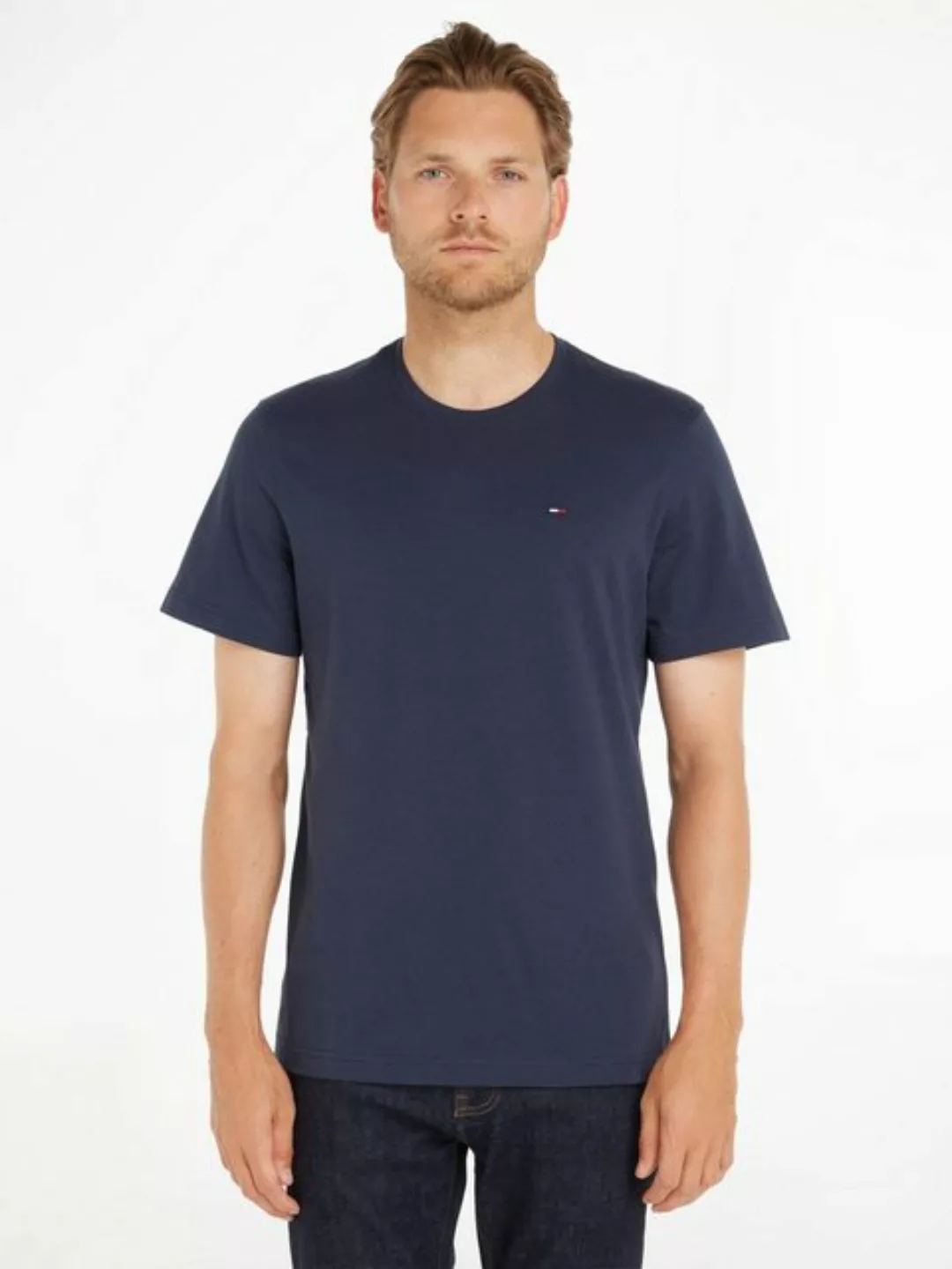 Tommy Jeans T-Shirt TJM ESSENTIAL SOLID TEE Regular Fit mit Rundhalsausschn günstig online kaufen