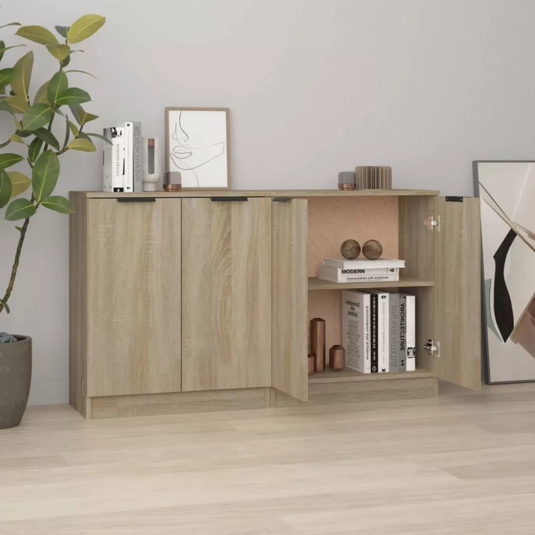 Vidaxl Sideboards 2 Stk. Sonoma Eiche 60x30x70 Cm Holzwerkstoff günstig online kaufen