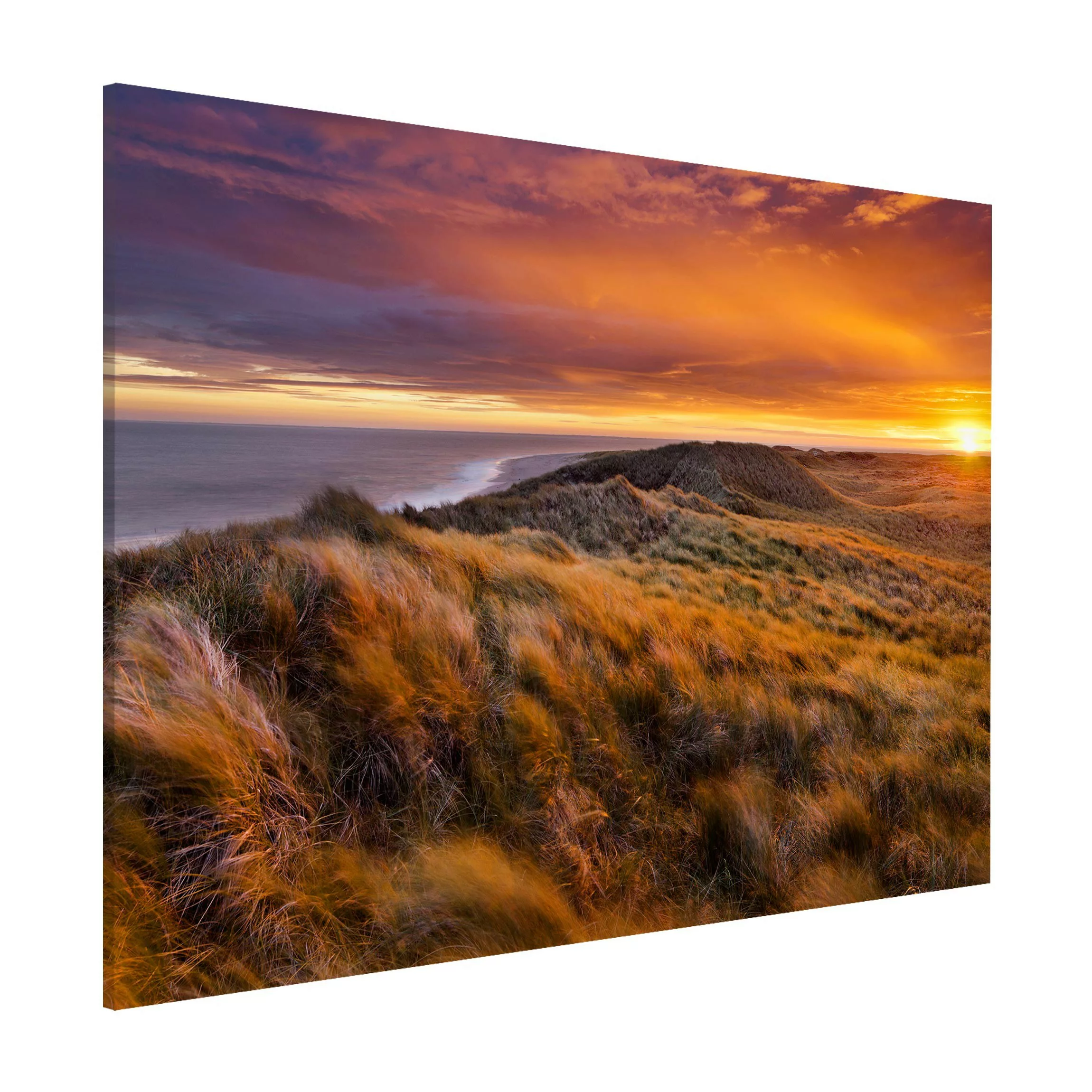 Magnettafel Natur & Landschaft - Querformat 4:3 Sonnenaufgang am Strand auf günstig online kaufen