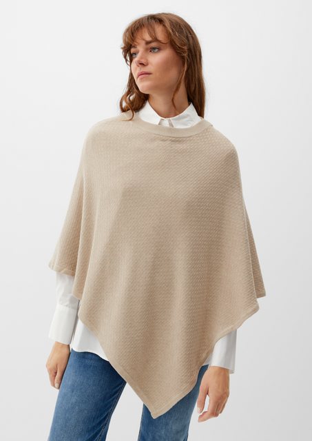 s.Oliver Poncho Poncho aus Baumwollmix günstig online kaufen