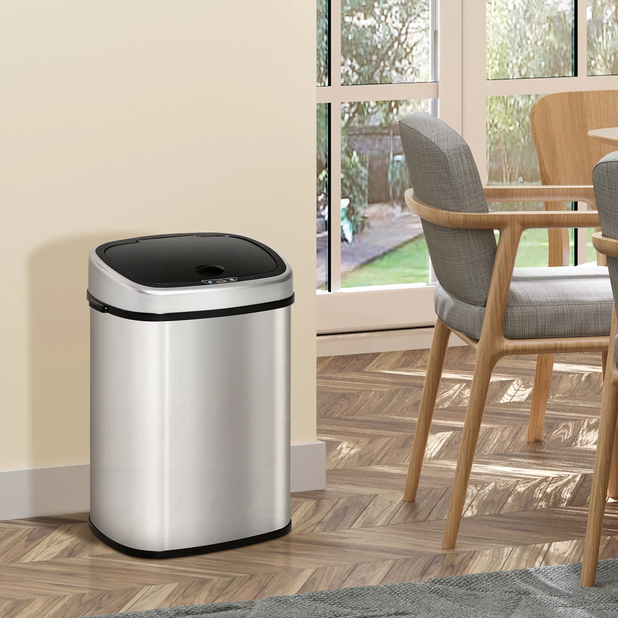 HOMCOM Mülleimer 48L Küchenabfalleimer mit Infrarotsensor, hygienisch, Edel günstig online kaufen